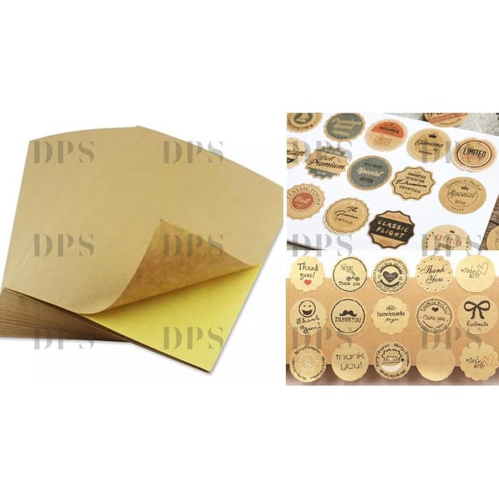 

Kertas Stiker Kraft Brown A3+ 100 lembar