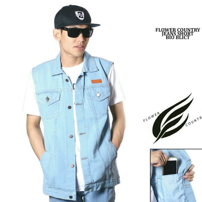JEANS JEAN JINS TEBAL MURAH BERMERK KULITAS OKE XONE/ ROMPI LEVIS JAKET JEANS ROMPI VEST BIKER