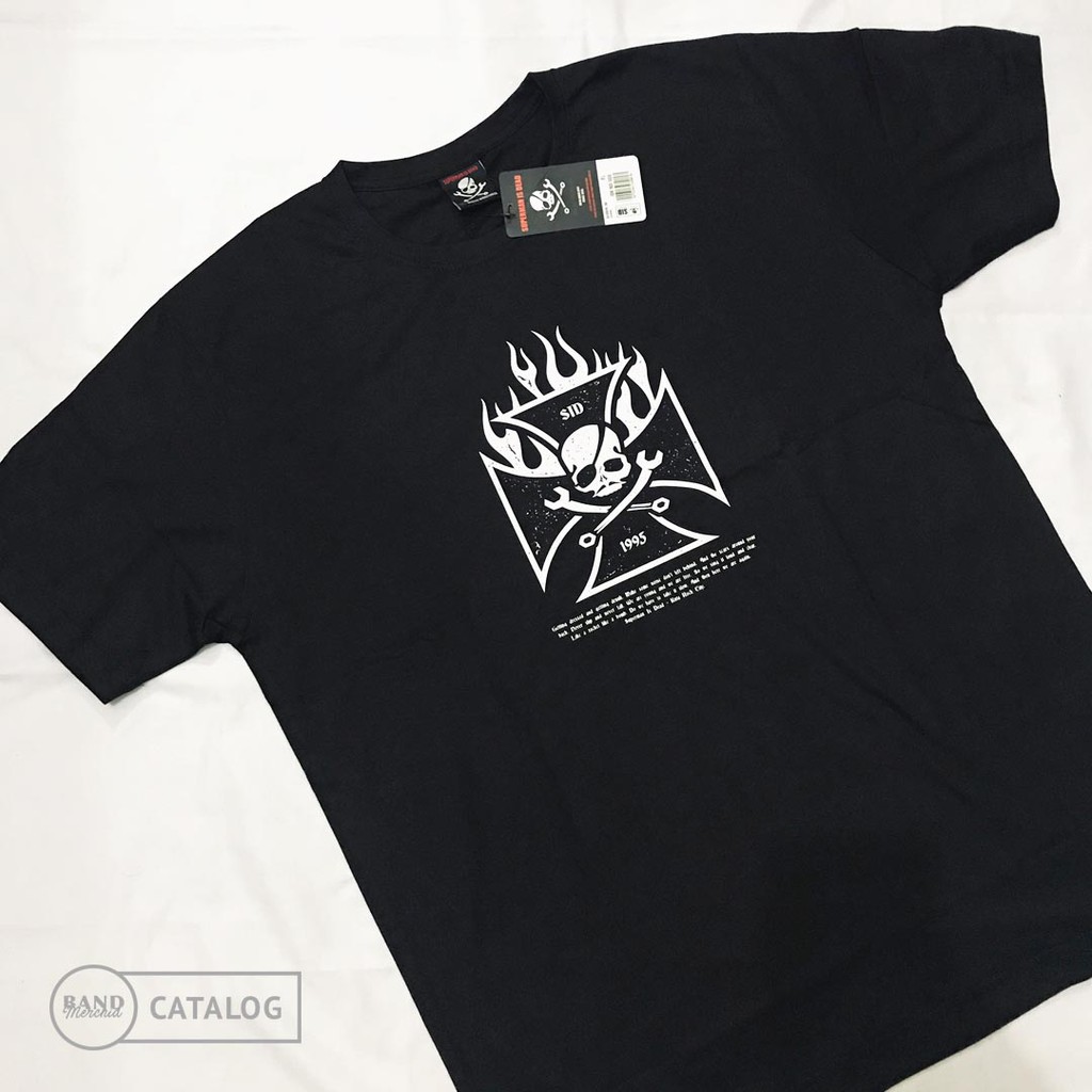 T-shirt Superman Is Dead 'Burning Black' Official Merchandise