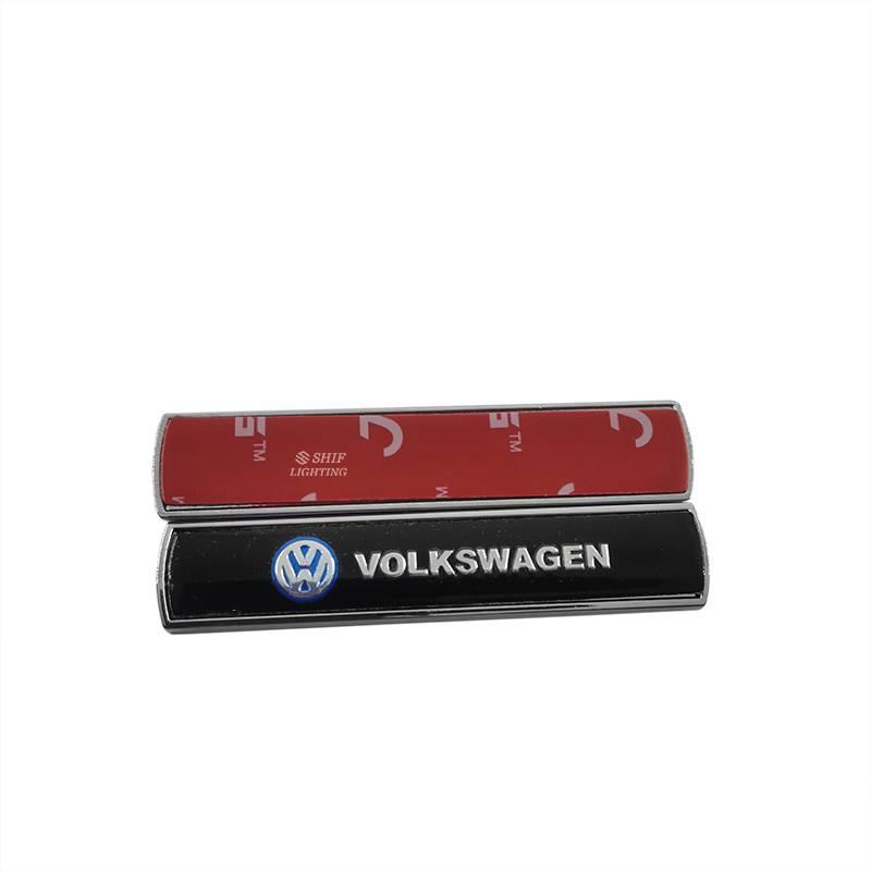 2pcs Stiker Emblem Logo Volkswagen Bahan Metal Untuk Fender Samping Mobil Vw Volkswagen