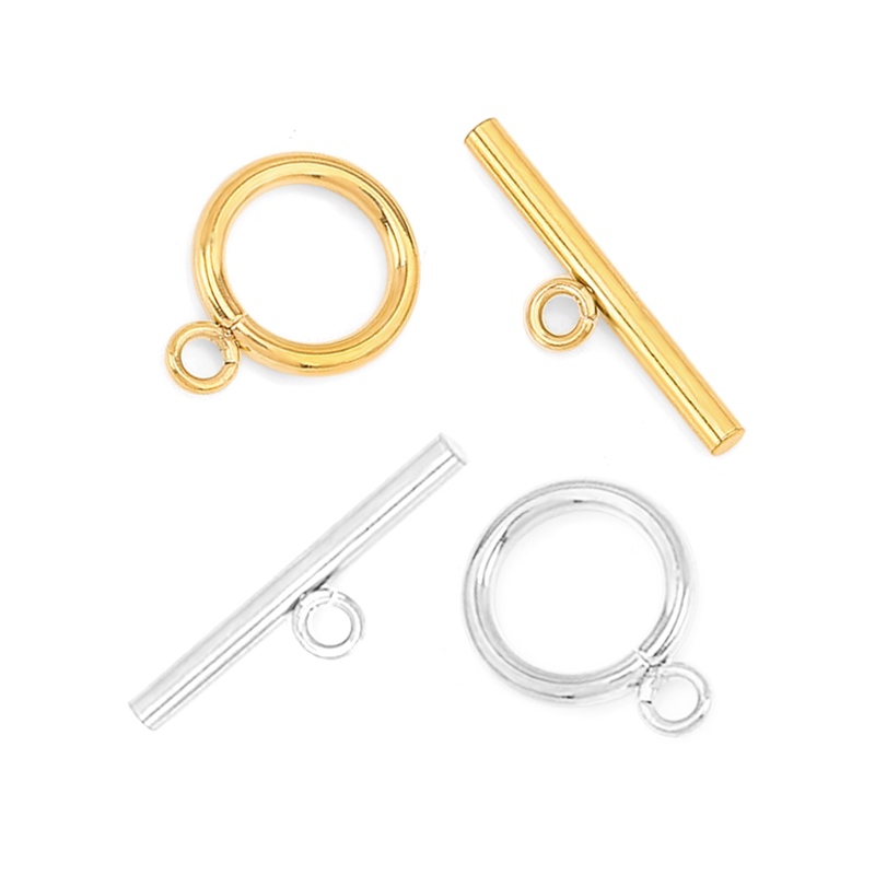 5 Set Gesper Konektor Bahan Stainless Steel Untuk Gelang Dan Kalung
