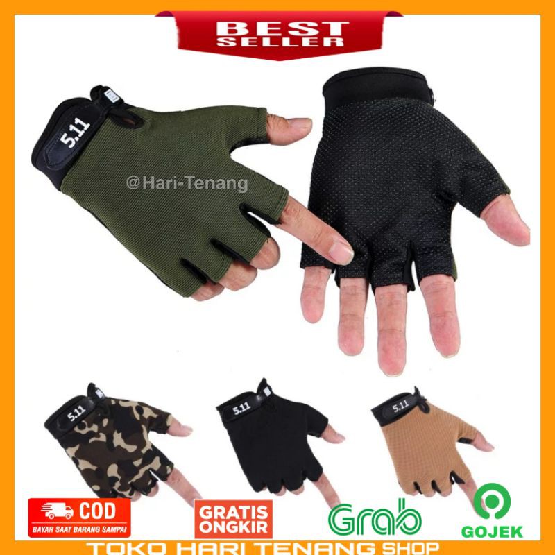 SARUNG TANGAN SEPEDA SARUNG TANGAN OUTDOOR IMPORT SANGAT RINGAN