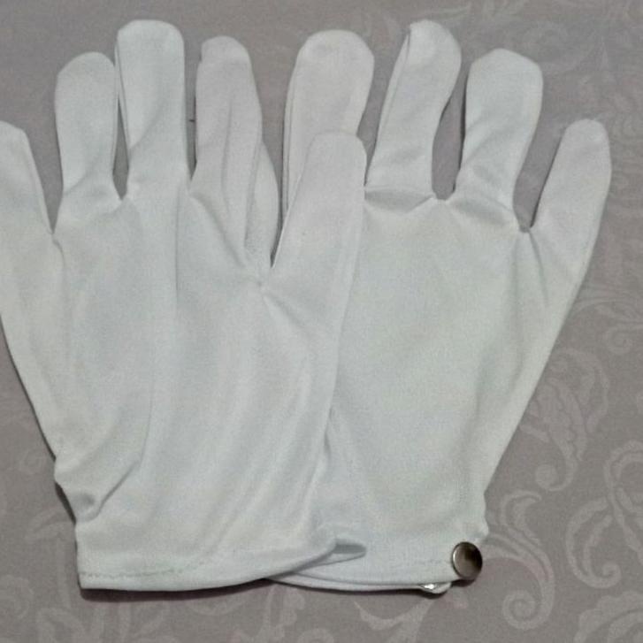 [KODE PRODUK SV8QU5541] Sarung Tangan Pengantin Pria / Sarung Tangan Putih Polos / Sarung Tangan Pen