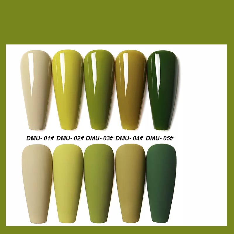 AS DMU MUSTARD GREEN SERIES NAIL GEL POLISH 15ml