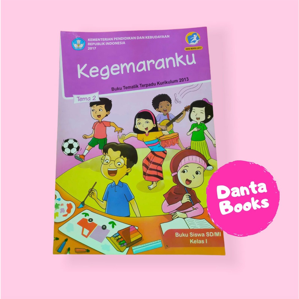Buku Tematik SD Kelas 1 Tema 2- Buku Murah Tematik SD Kelas Satu Tema Dua 100% ORIGINAL