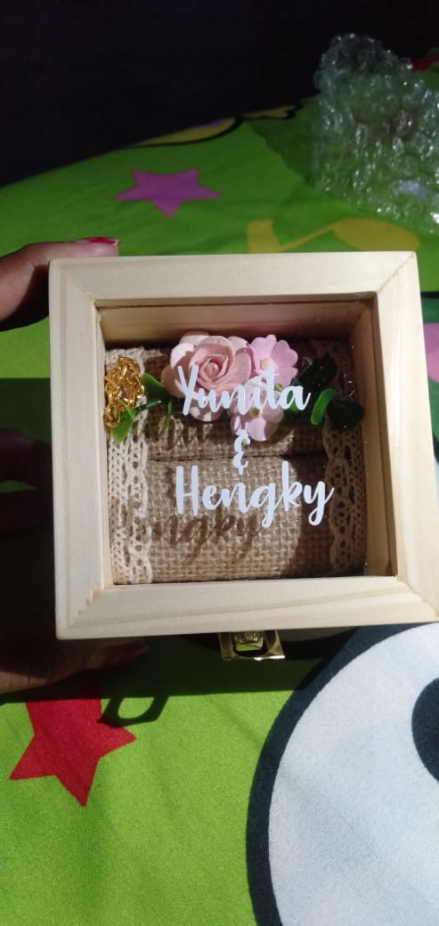 Kotak Cincin Kayu . Kotak Mahar . Ring Bearer . Kotak Cincin Terrarium . Mahar . Seserahan