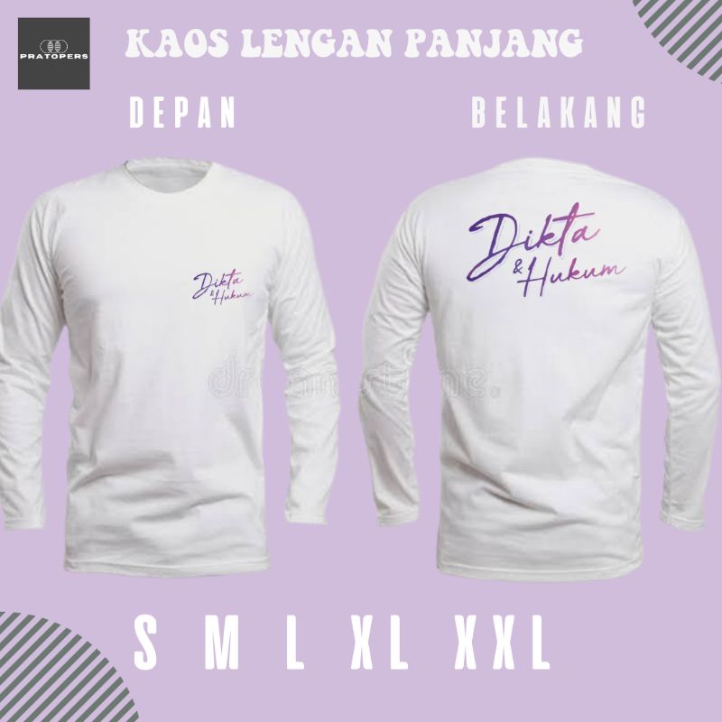 Baju Kaos Dikta Dan Hukum | Kaos Dikta Dan Hukum