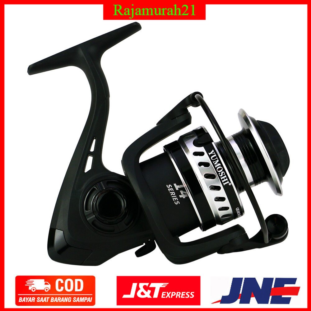 YUMOSHI LS5000/LS4000 Reel Pancing Fishing Reel 14 Ball Bearing 5.2:1 - Black - 3ITH0LBK