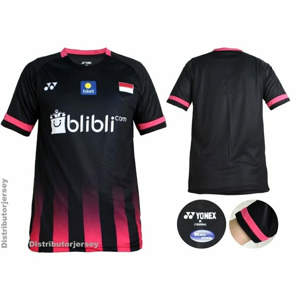 Unik Baju Badminton Yonex Y153 Hitam - Y153 PINK, M Murah