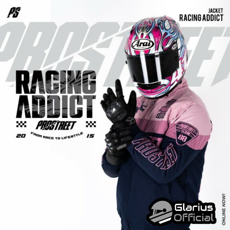 JACKET PROSTREET RACING ADDICT PINK