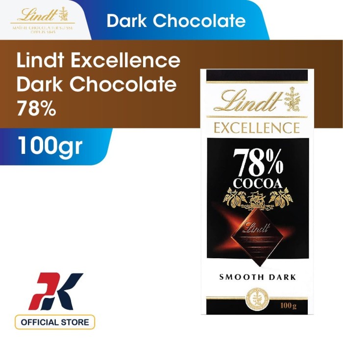 

LINDT EXCELLENCE DARK CHOCOLATE 78%