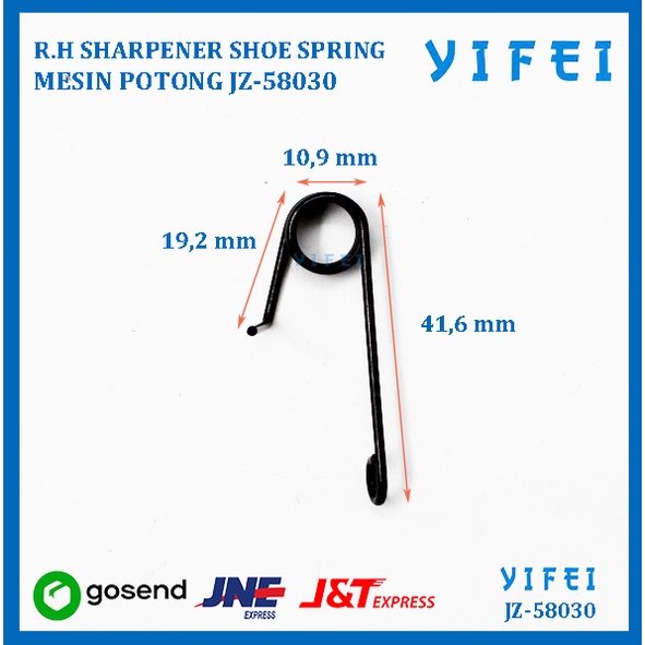 R.H SHARPENER SHOE SPRING M-186 MESIN POTONG KM KS-AU YIFEI-58030