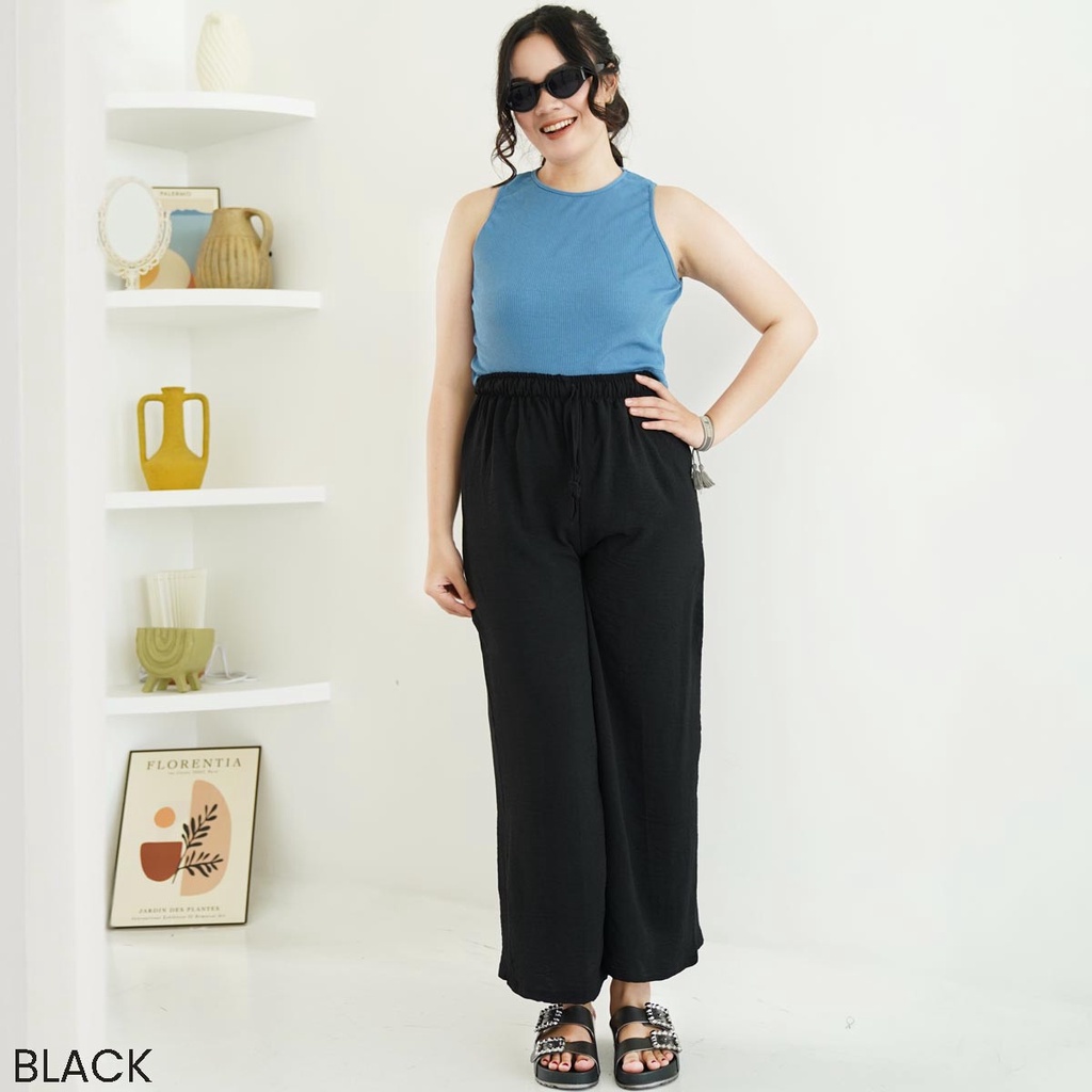 Celana Panjang Tali Serut Airflow Bawahan Wanita