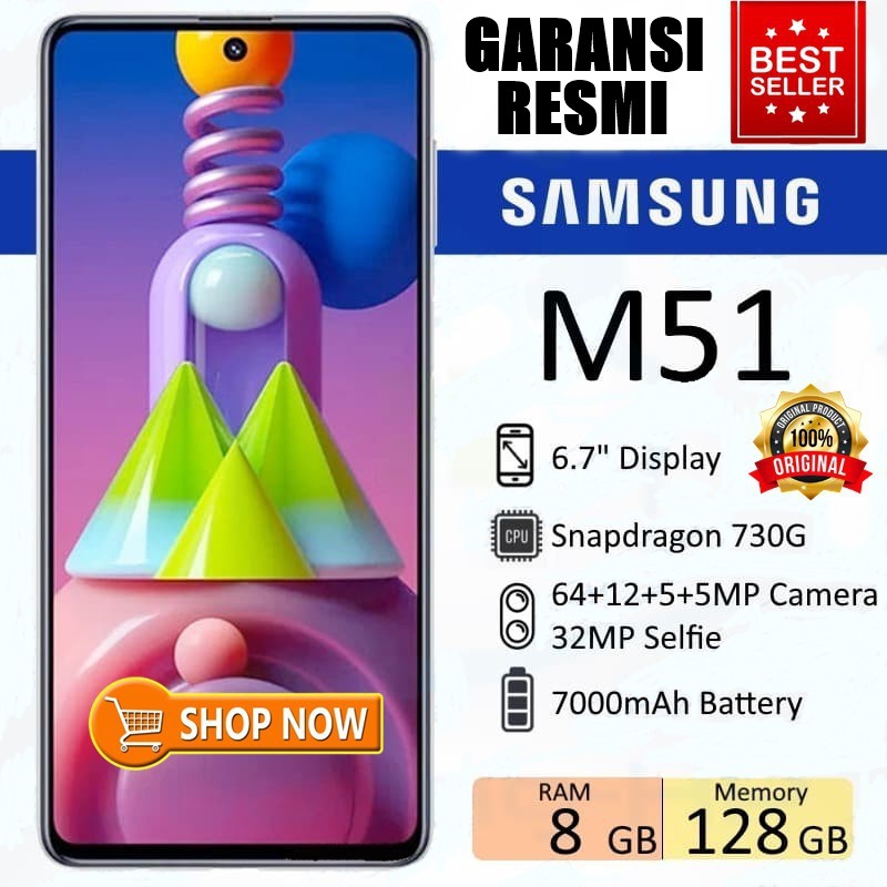 Beli Handphone Samsung Galaxy M51 8 128 Gb Garansi Resmi Hp Murah Samsung Hp Samsung Terbaru Samsung Hape Seetracker Indonesia