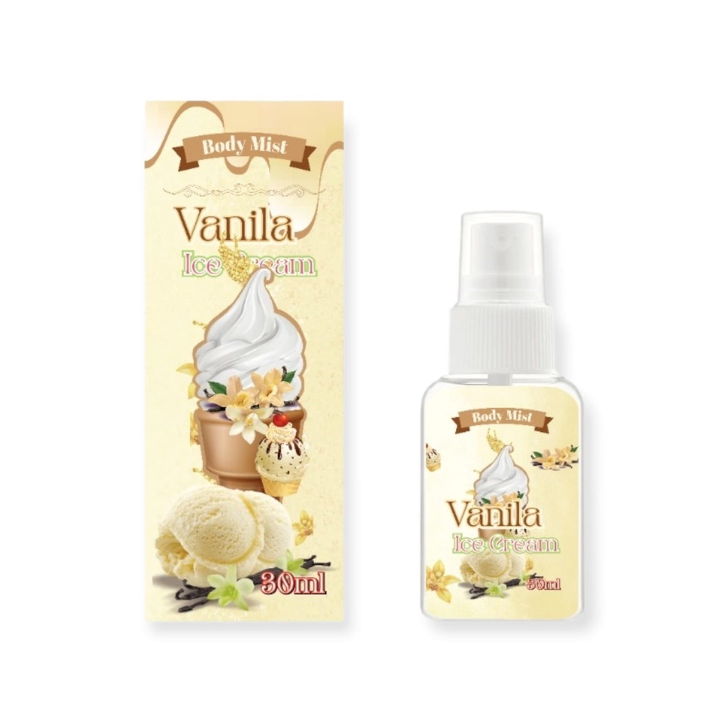 GEN - [BPOM] Parfum Body Mist Popcorn 30ml / Body Mist Popcorn Caramel 30ml Unisex / Body Mist Vanilla 30ml Best Seller