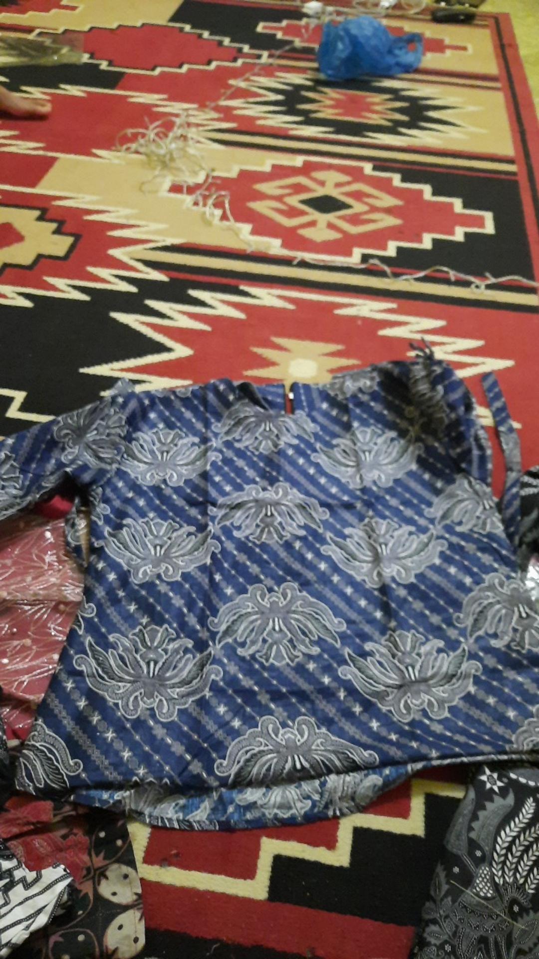 Samhadi Batik Blouse Blus Seragam Ecer Atasan Batik Wanita Formal Non Formal Batik Wanita M L Xl Xxl