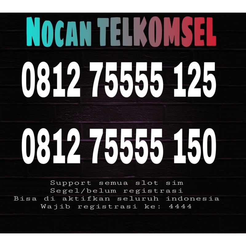 nomor cantik nocan simpati 4G