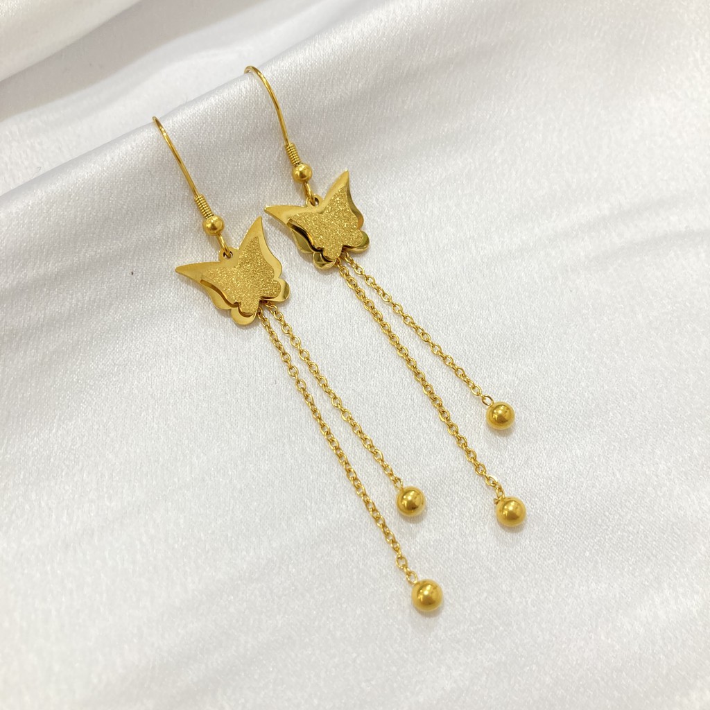 Anting Jurai Titanium Wanita Anti Karat Korean Style Perhiasan Fashion