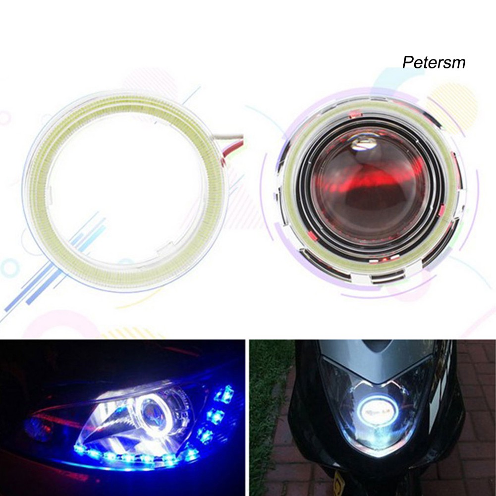 Rxx60Mm - 120mm Lampu Led Cob Angel Eye Ring Untuk Headlight Mobil Universal