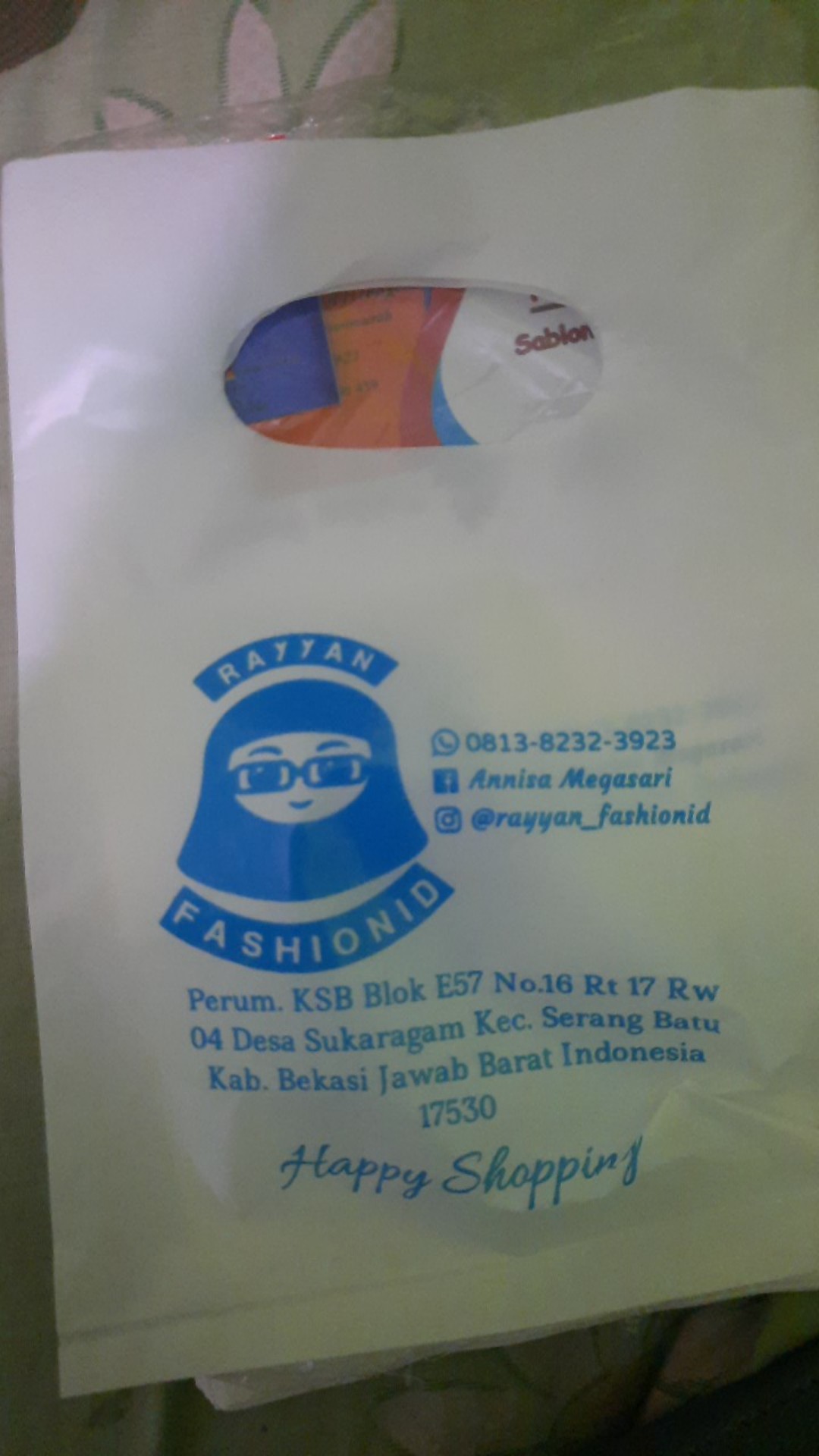 Plastik Plong Hd Ukuran 15x22cm Free Desain + Sablon