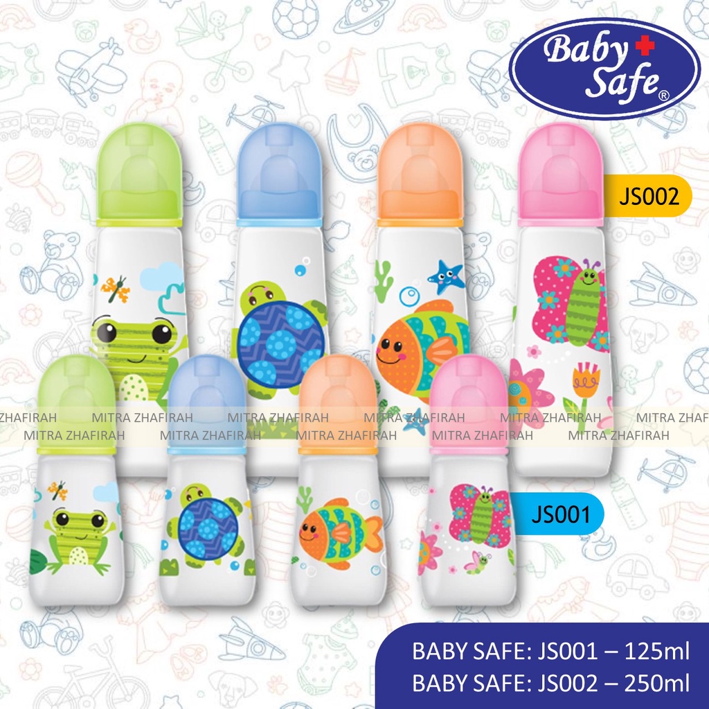 ✅MZ✅ Botol Susu BABY SAFE 250ml | Botol Susu Baby Safe 125ml | Botol Susu Baby Safe newborn | Botol Susu Baby Safe Gagang