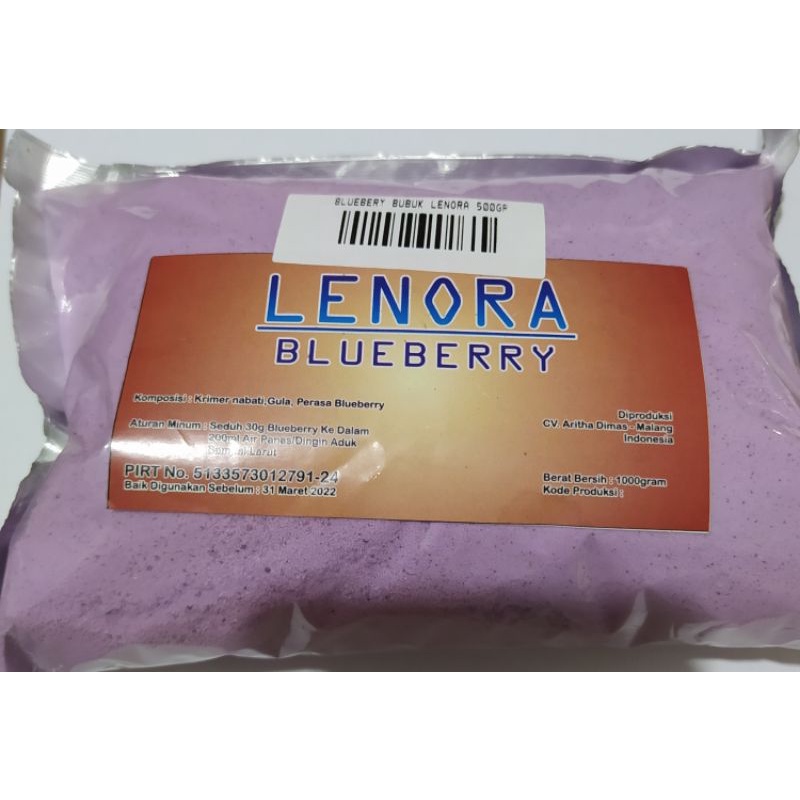 

Bubuk Minuman Bluebery Lenora 500gr/ Lenora Blueberry