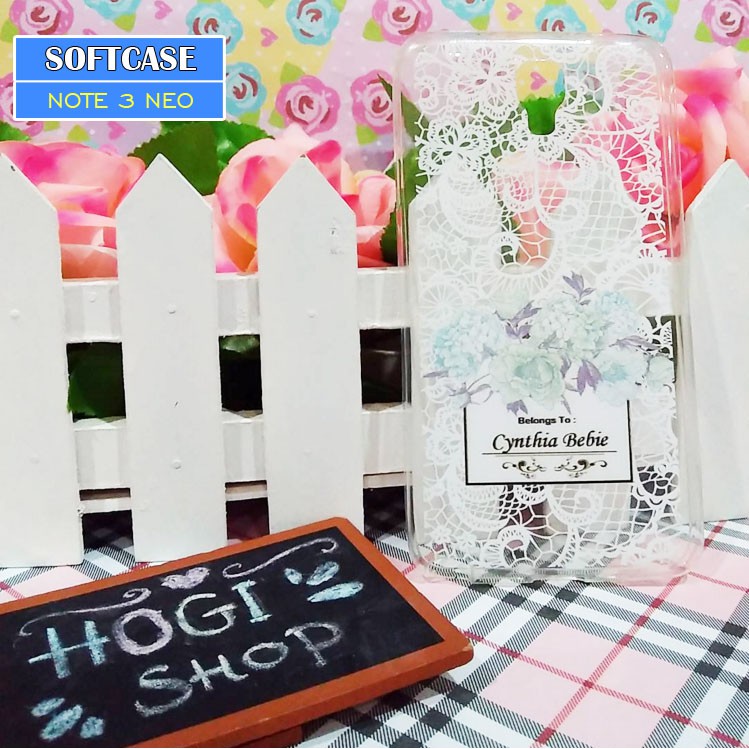 Samsung Note 3 Neo - Softcase Custom Case Flower Lace L-06