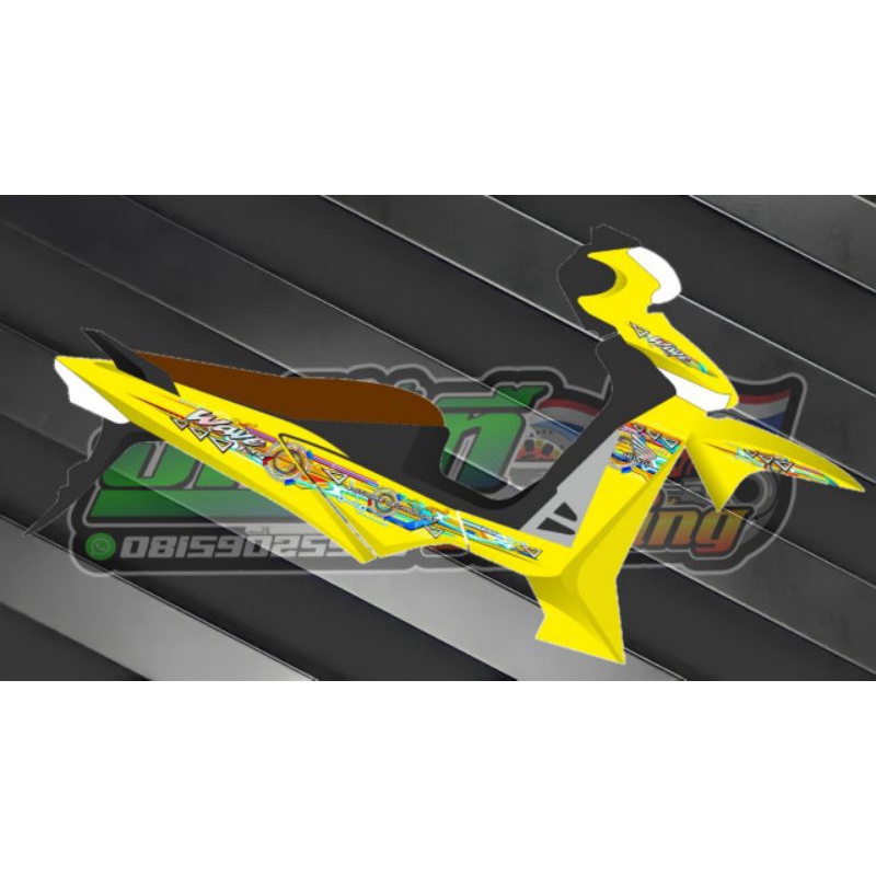 STRIPING SUPRA X 125 WAVE TRANSPARAN HOLOGRAM SHIVER