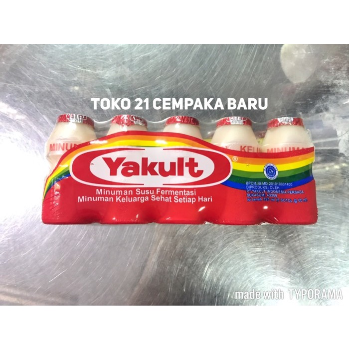 

tradisional-minuman- yakult kecil minuman 1 pack isi 5 botol | susu fermentasi sehat usus -minuman-