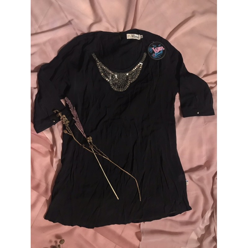 BLOUSE BLACK WANITA LOIS ORIGINAL