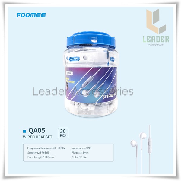 Foomee QA05 Wired Headsets，30 pcs/toples
