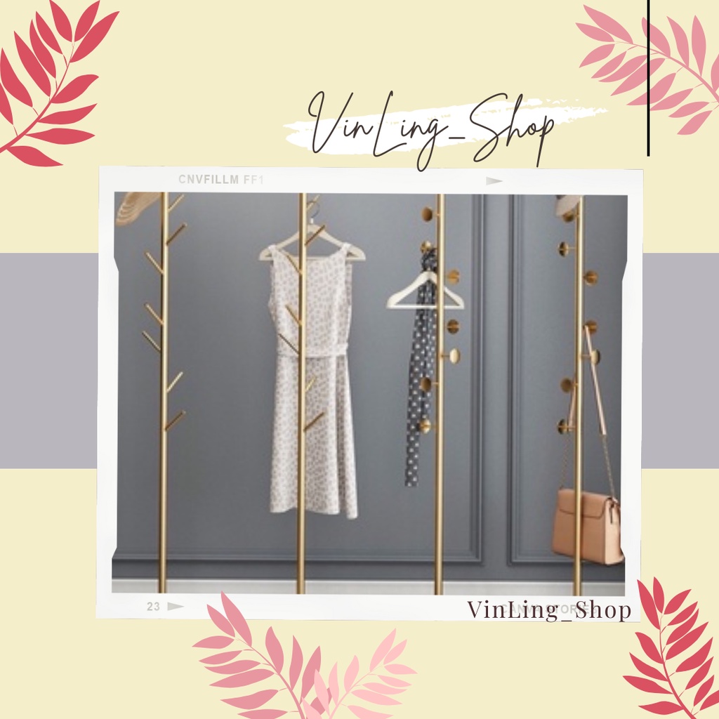 LONA Multifunction marble stand hanger tempat tiang rak berdiri bulat gantungan baju tas topi aksesoris besi stainless aesthetic murah tebal dan kuat estetik gold multifungsi