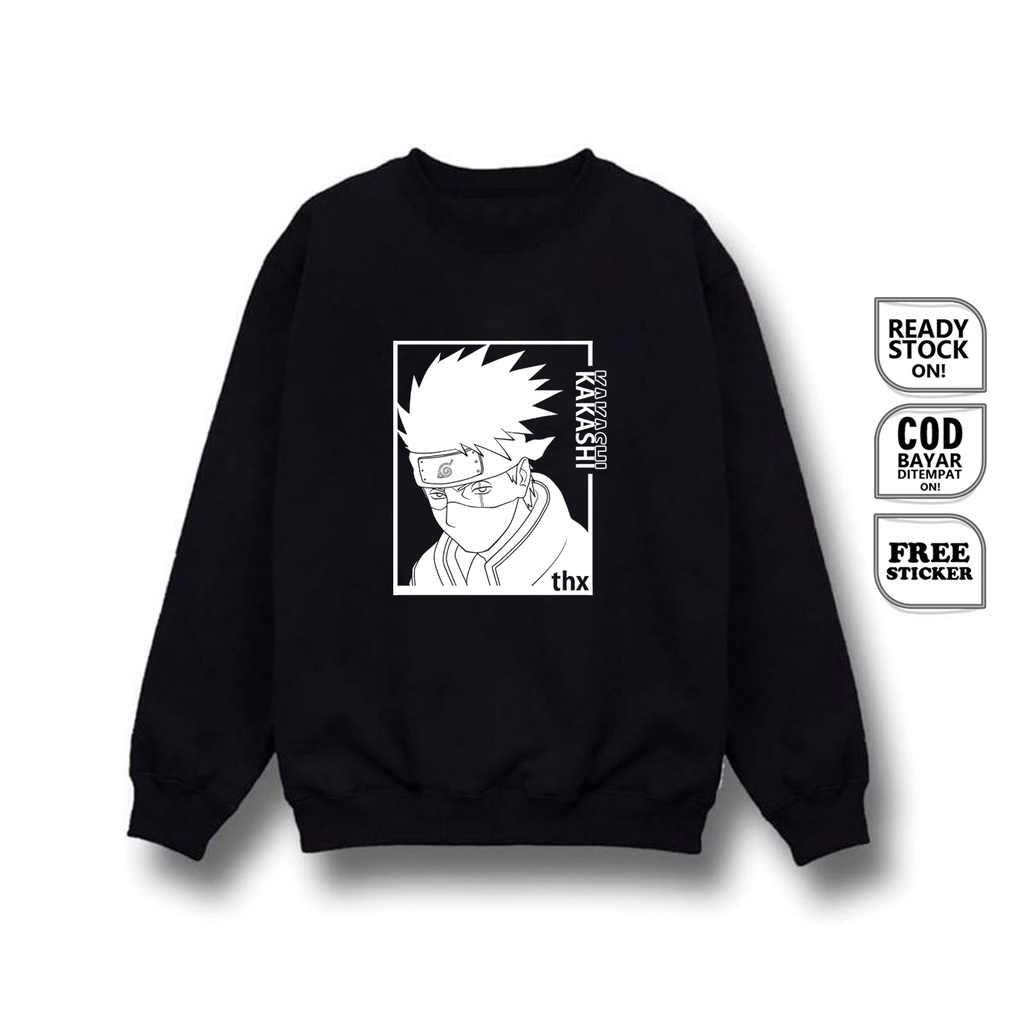 SWEATER ANIME MANGA KAKASHI HATAKE KONOHA HATAKE CLAN NARUTO SHINOBI OBITO HOKAGE ITACHI JIRAIYA SC