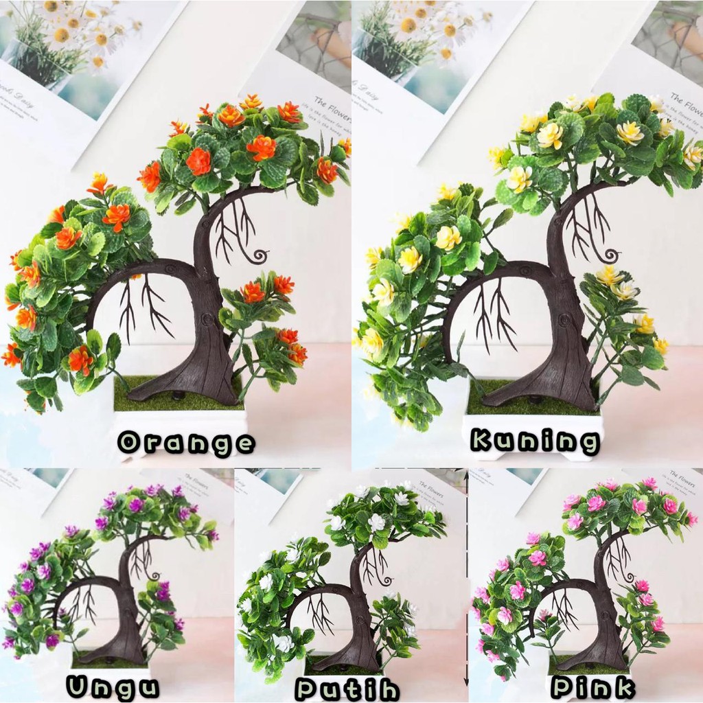 AM578 Bunga plastik / pajangan bunga Artificial / motif Rose  Vas Petak-2