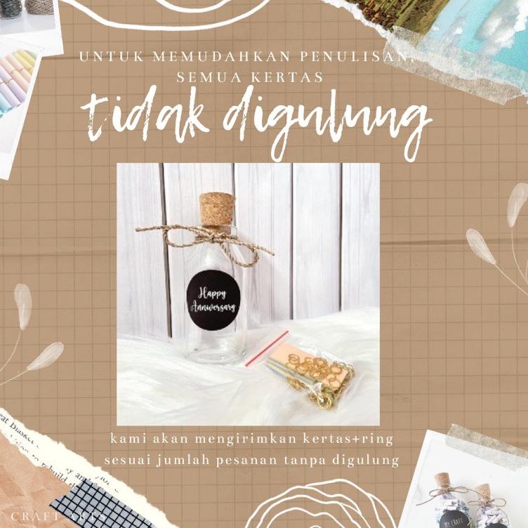 

#Sale R6DNP Message in Jar / Bottle [BELUM DITULIS] @mycraftarts 91 Kirim Langsung