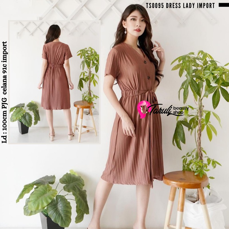 BAJU WANITA PREMIUM / DRESS LADY IMPORT / DRESS CANTIK / NEW COLECTION TS095