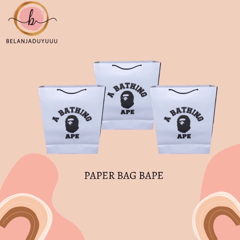 Paper Bag A Bathing Ape (BAPE) Termurah ( Ready Stock Jakarta )