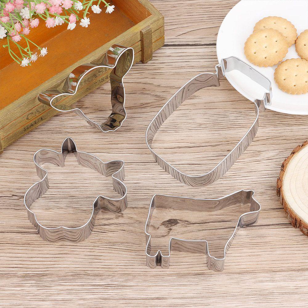 Solighter Cow Cookie Cutter Set Alat Dapur Pemotong Wajah Sapi Baking Cow Head Shaped