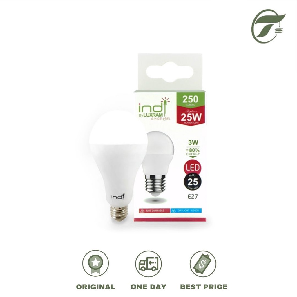 

LAMPU LED A60 12 WATT 1055 LUMENS DAYLIGHT/WARMLIGHT INDI