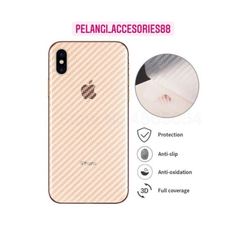 REALME C1 SKIN CARBON ANTIGORES BELAKANG HP