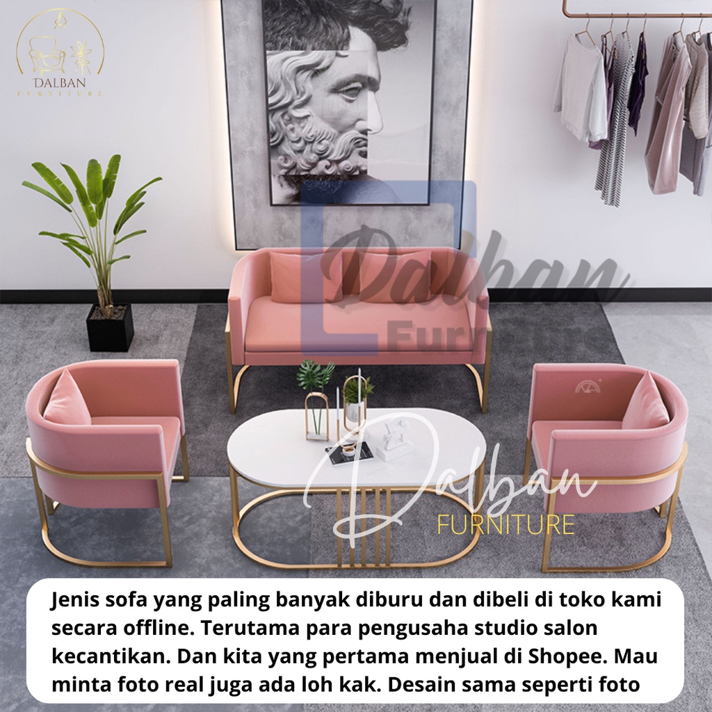 Sofa studio salon/sofa manicure/sofa padicure/sofa tunggu