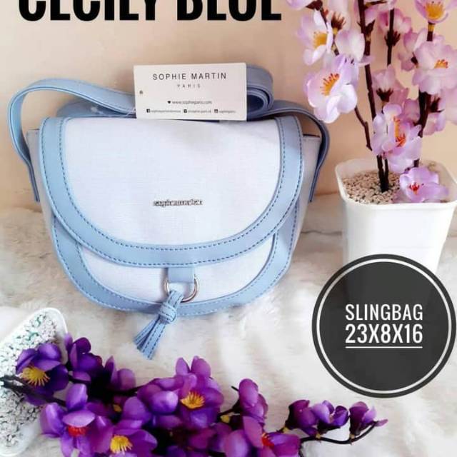 Bisa (COD) PROMO TAS CECILY BLUE SOPHIE PARIS