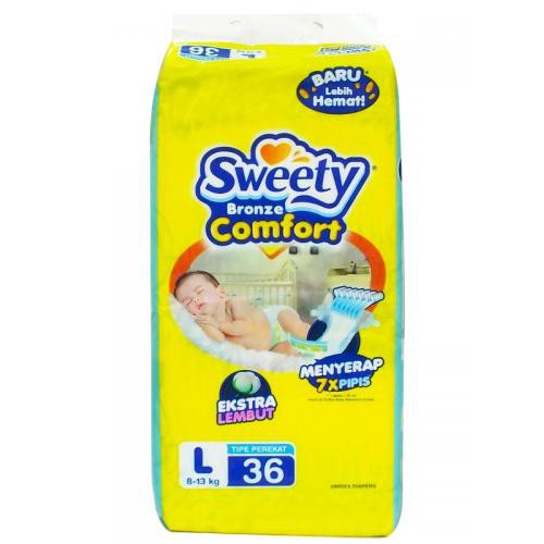 Sweety Bronze Popok Sekali Pakai Model Celana Dan Perekat Ukuran S M L XL XXL (Baby Diapers)