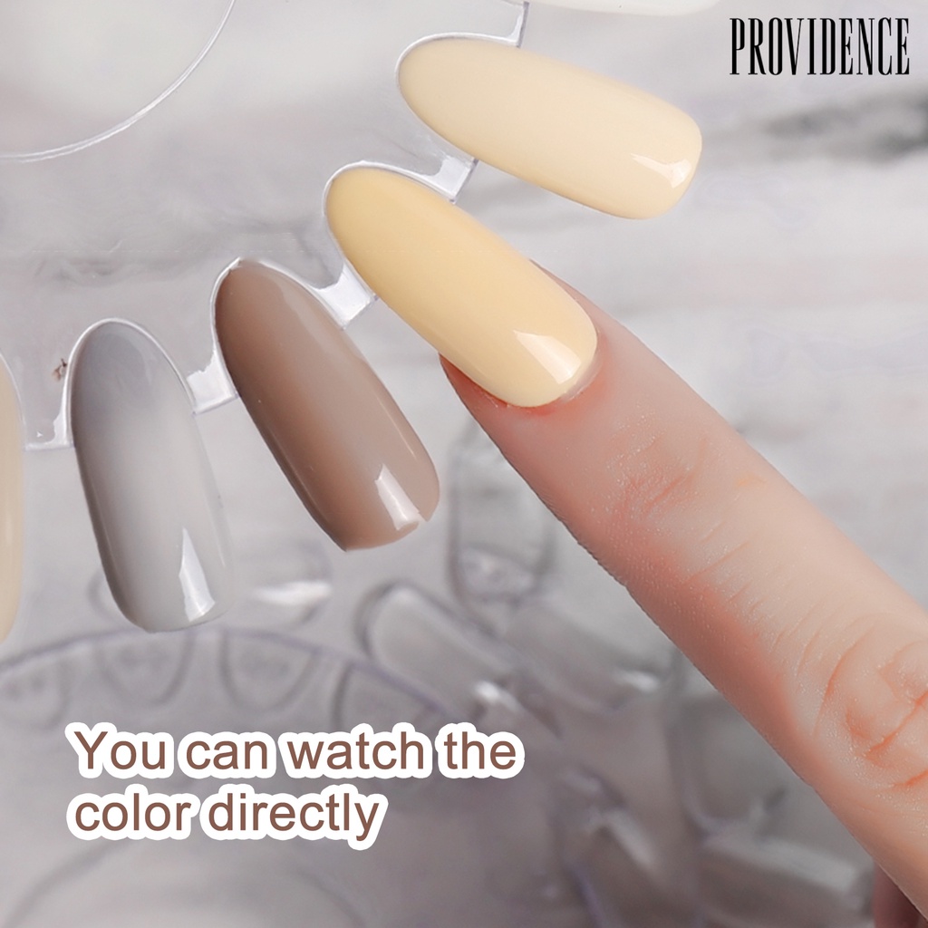 Providence Piring Display Kutek Gel Uv Bentuk Bulat Bahan Akrilik Ringan Bisa Dilepas