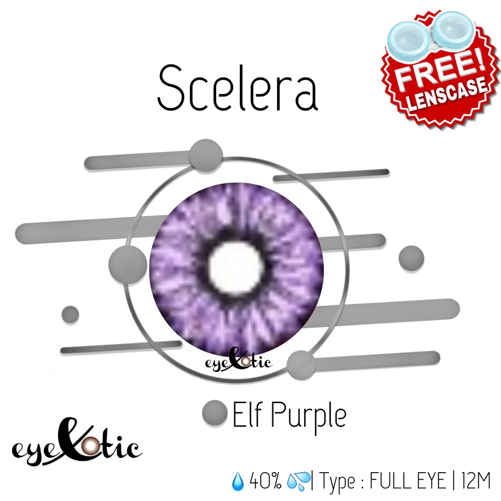 Eyexotic Softlens Scelera Elf Purple Full Eyes