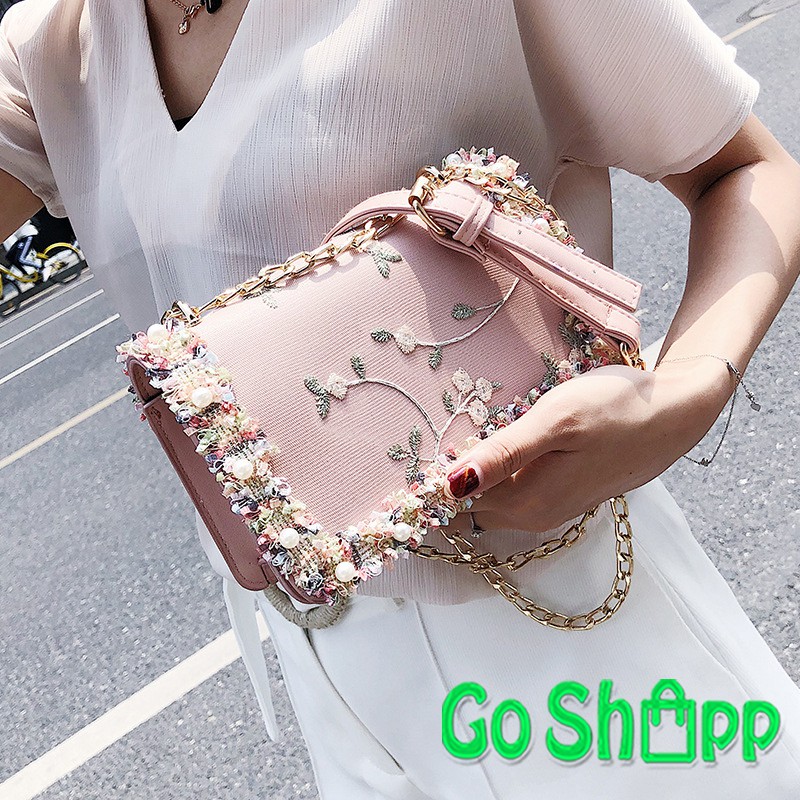 Tas Selempang Wanita Model Lace High Quality Premium Import - Tas Korea Fashion Import [SL11]