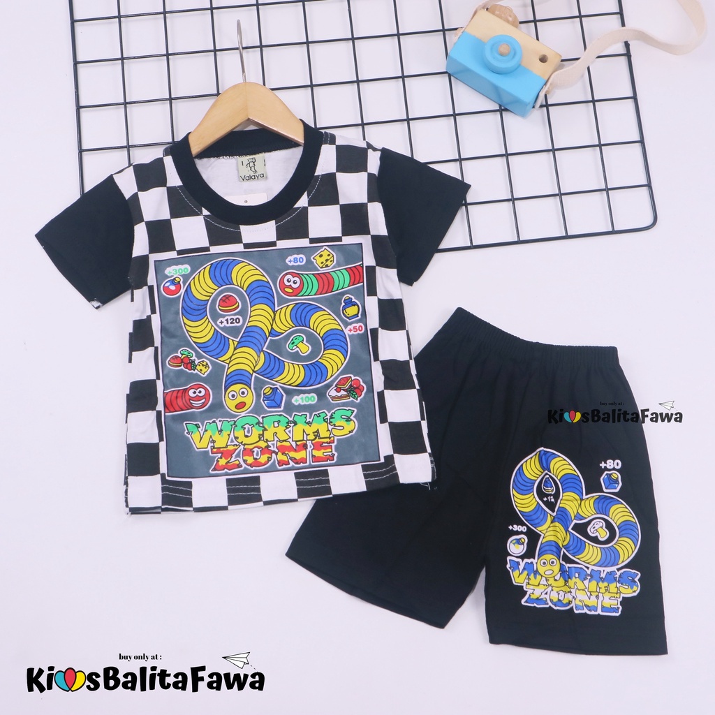 Setelan Rafa uk 1-10 Tahun / Kaos Karakter Celana Pendek Baju Harian Anak Laki Cowok Lengan Murah