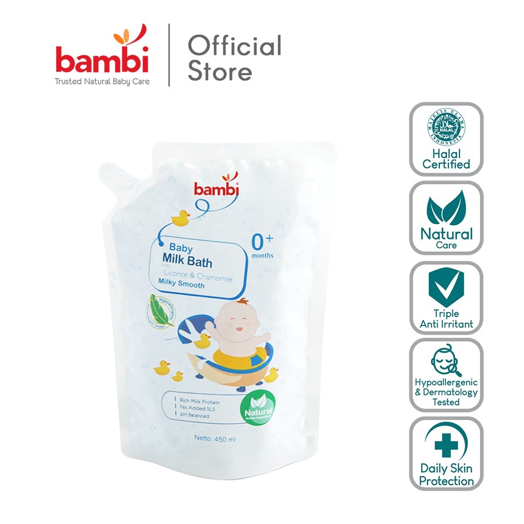 Bambi - Baby Milk Bath (Refill) 450ml