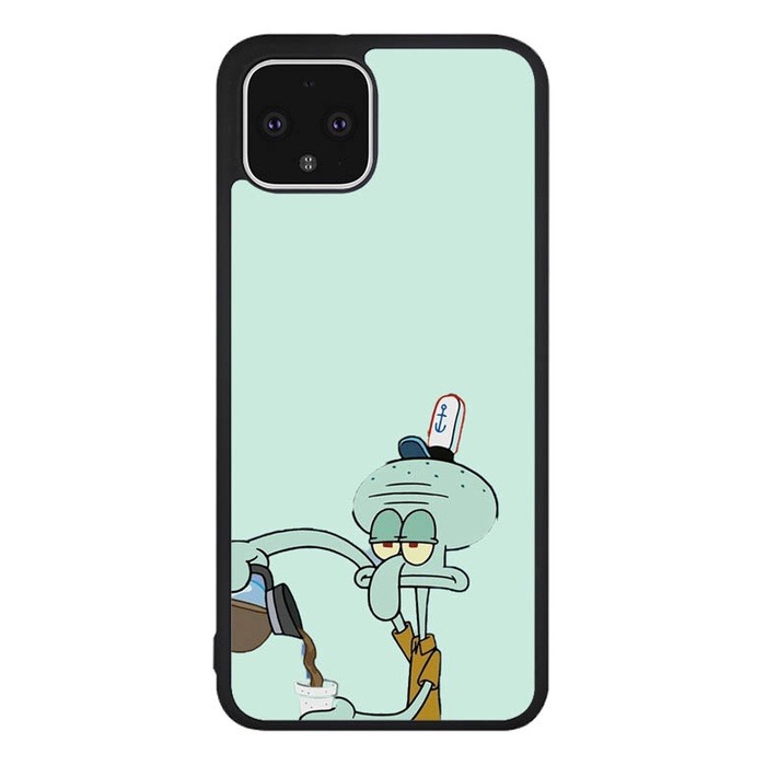 Casing Case Google Pixel 1, 2, 3, 3a, 4, 4a, 5 XL, 5a, 6 Pro Squidward F0092