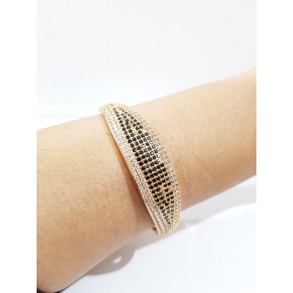 Gelang Kolong Xuping Batu Hitam Putih